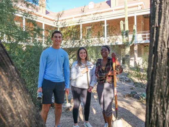 Students assessing the ecological impacts of green stormwater infrastructure